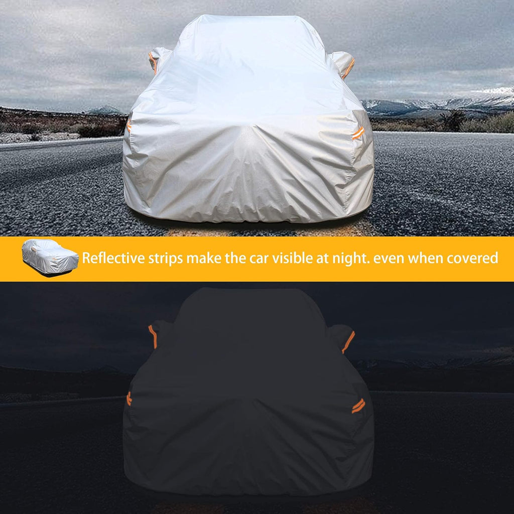 Waterproof All Weather Car Cover with Zipper I254769