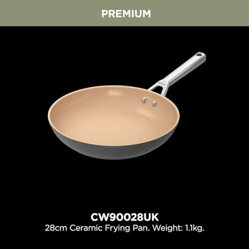 24cm Ceramic Non-Stick Frying Pan with Stainless Steel Handle K646