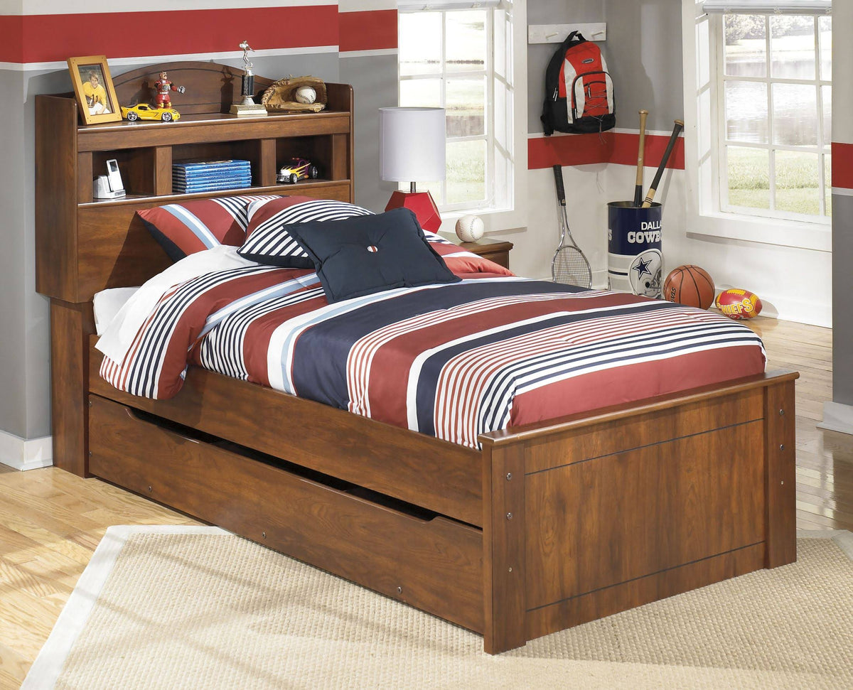 Twin Bookcase Headboard Brown Z5344