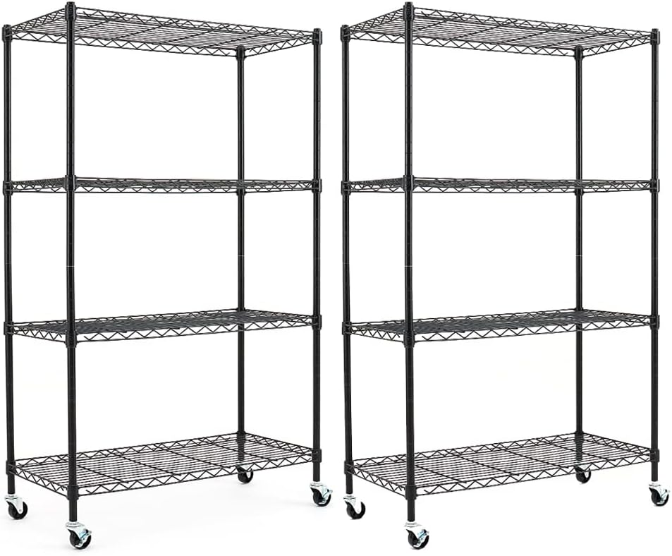 5-Shelf Adjustable Carbon Steel Wire Shelving Unit L62696