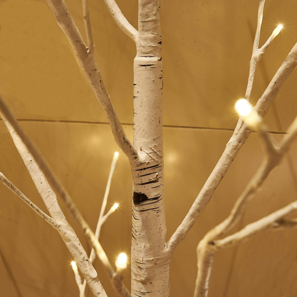 Lighted White Birch Tree 6ft I98537