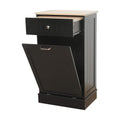 White Tilt Out Trash Cabinet with Cutting Board T852