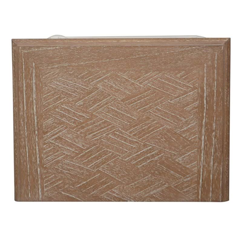 Oak Veneer Two-Drawer Side Table B866506