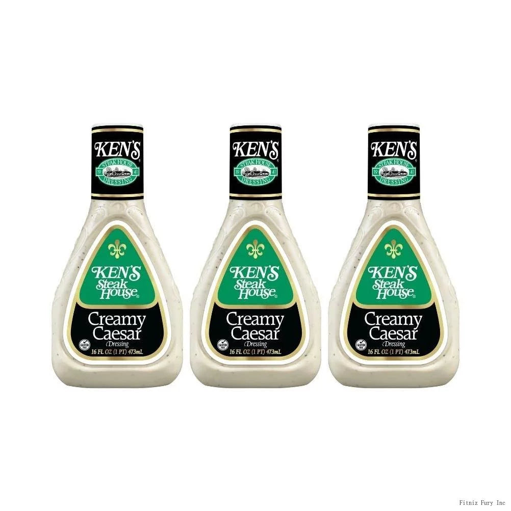 Creamy Caesar Dressing, 16 FL OZ Bottle (Pack Of 3 Bottles) T666296