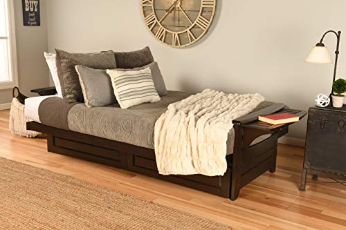Full Size Futon with Storage Drawers in Espresso Finish Y9363