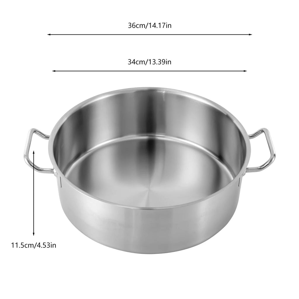 11 Quart Stainless Steel Stockpot with Lid W4201