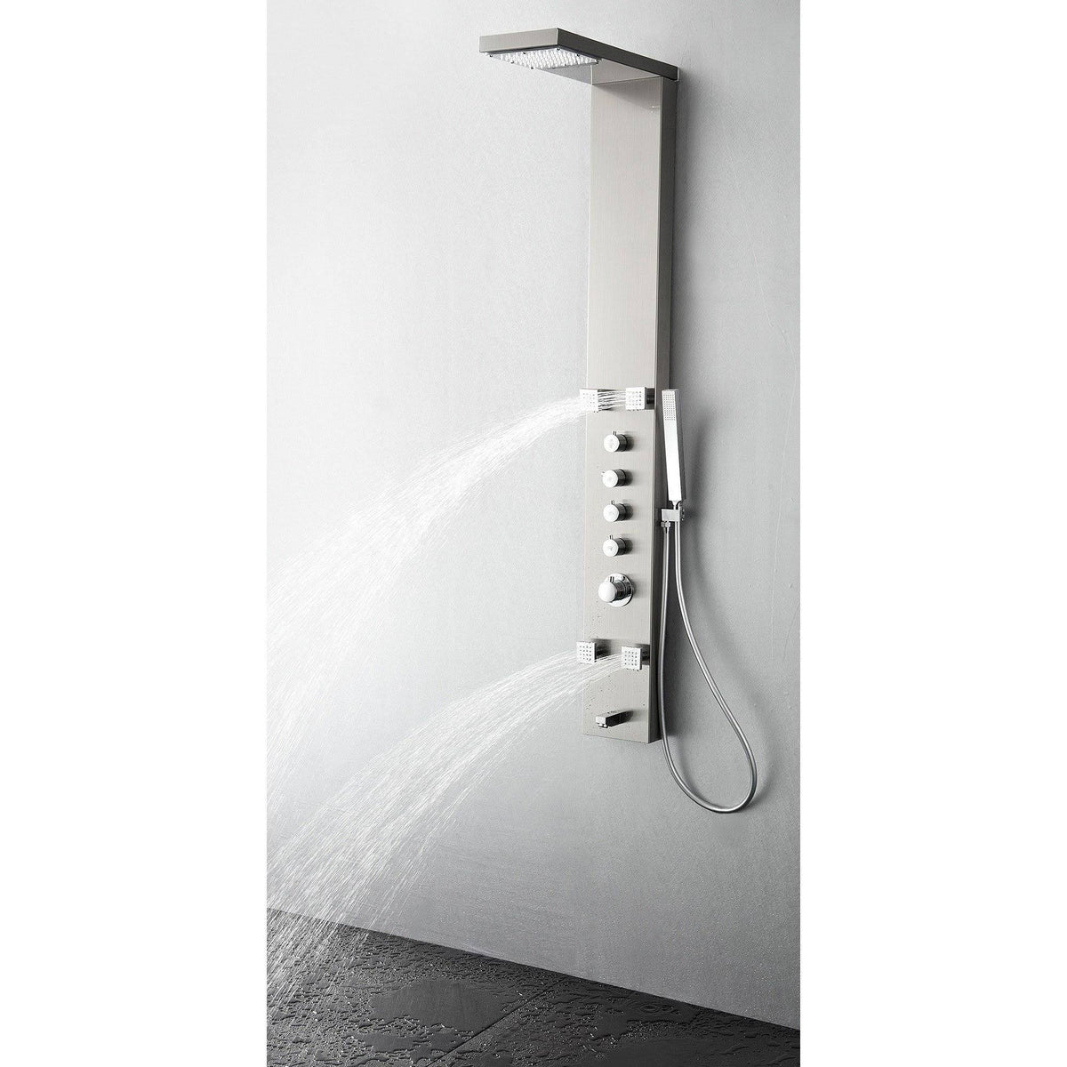 Stainless Steel Thermostatic Shower Massage Panel D9434