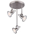 3 Light Semi Flush Ceiling Fixture Brushed Nickel C55473