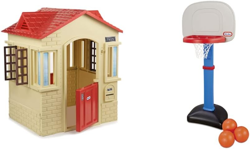 Tan Playhouse and Basketball Set E4194