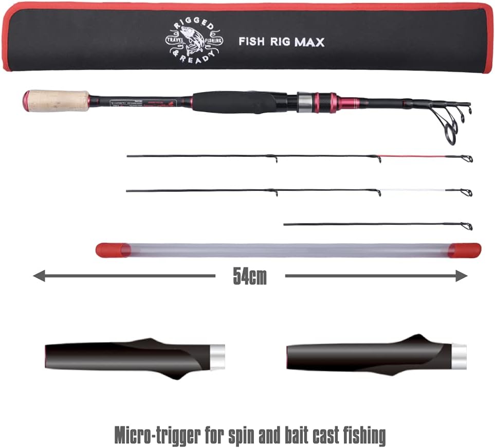 Telescopic Rod 240 & 210cm with 3 Tips U8772