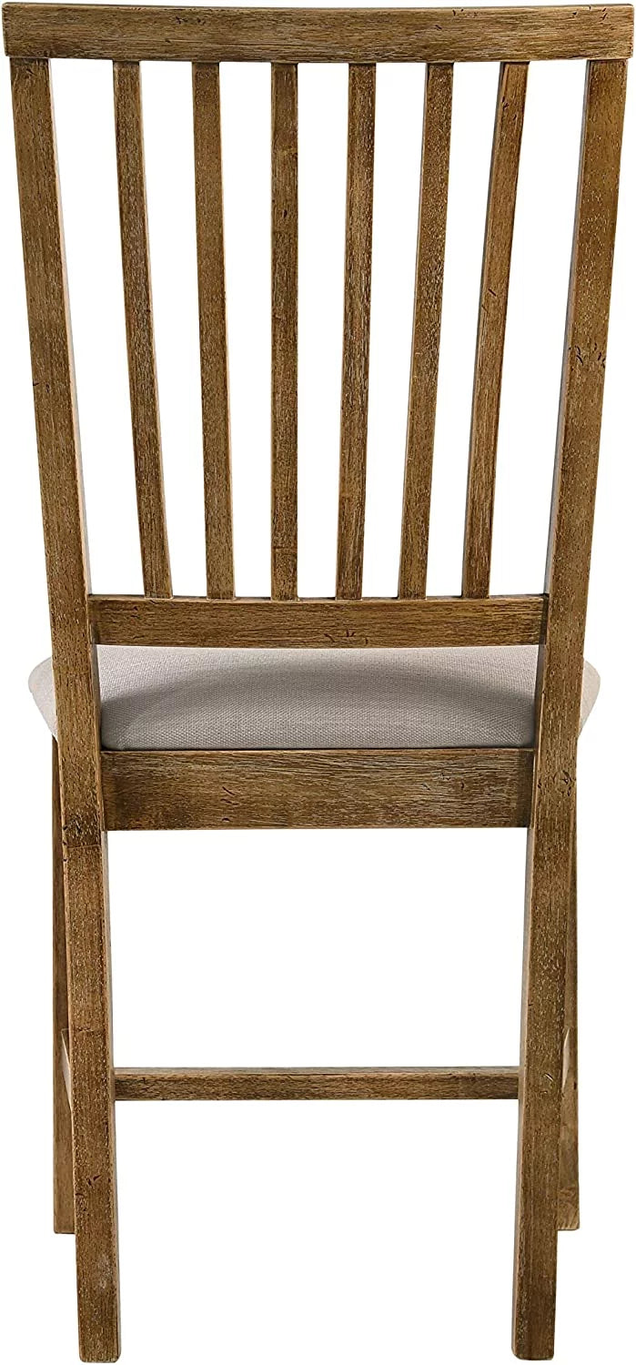 Set of 2 Tan Linen Dining Chair B113