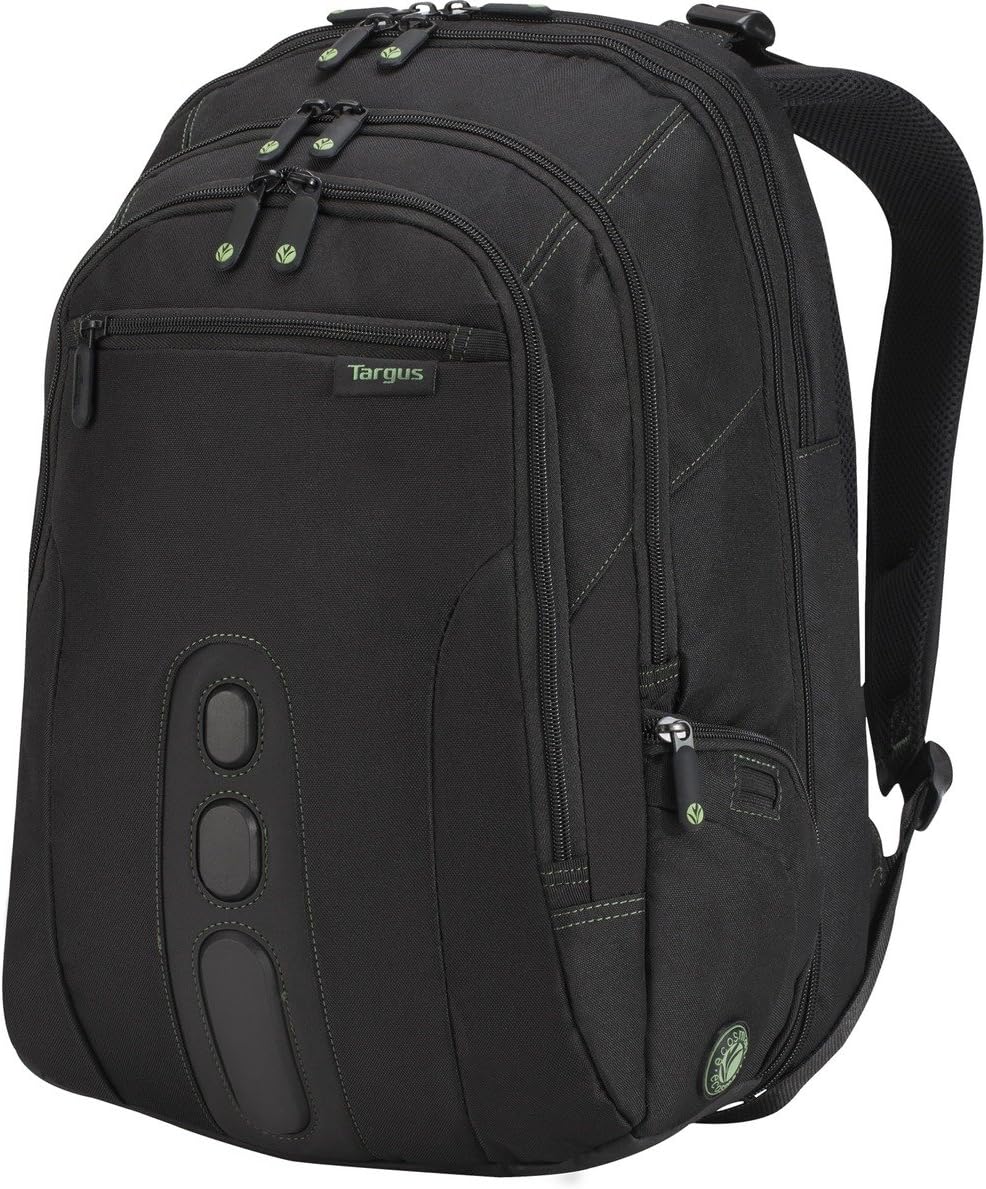 Black Travel Backpack with Removable Padded Slipcase for 17-Inch Laptop Y923299