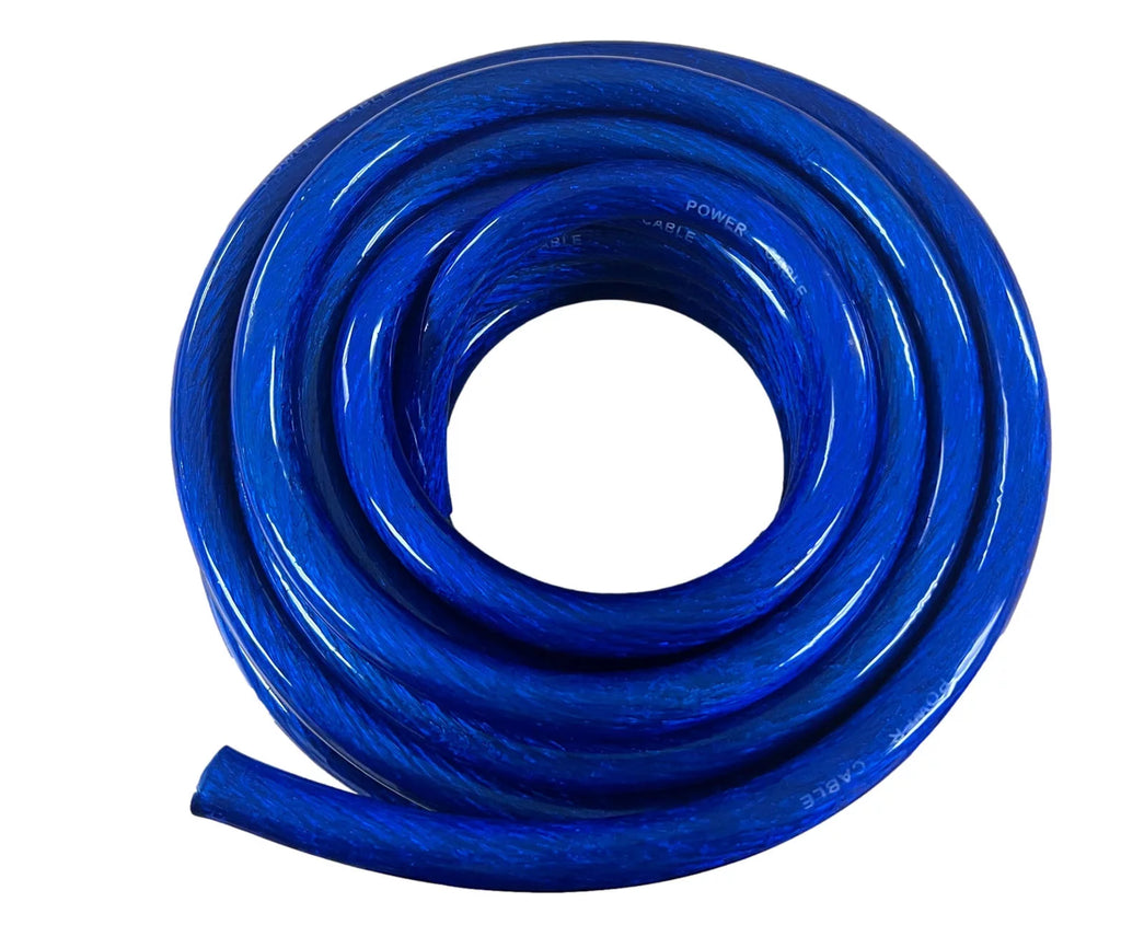 1/0 Gauge CCA Power Wire Cable 25ft Blue E4632