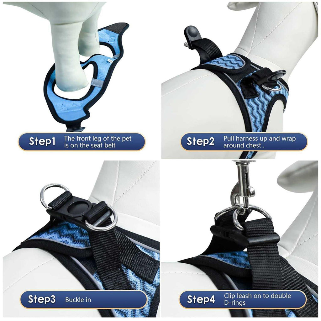 Dog Harness and Leash Set No Pull Soft Mesh U1275