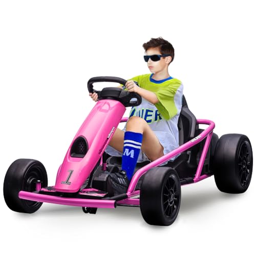 Electric Go Kart, 24V 2 x 300W 8MPH Drift Karts with Seat Belt F3605