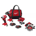 18V Brushless Cordless Compact Drill/Impact Combo Kit with 7-1/4 in. Circular Saw Q10370