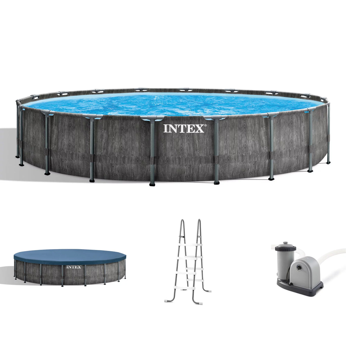 15'x48 Above Ground Swimming Pool with Filter Pump L125104