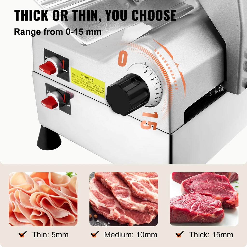 540W Meat Slicer with 10" Stainless Steel Blade D232209