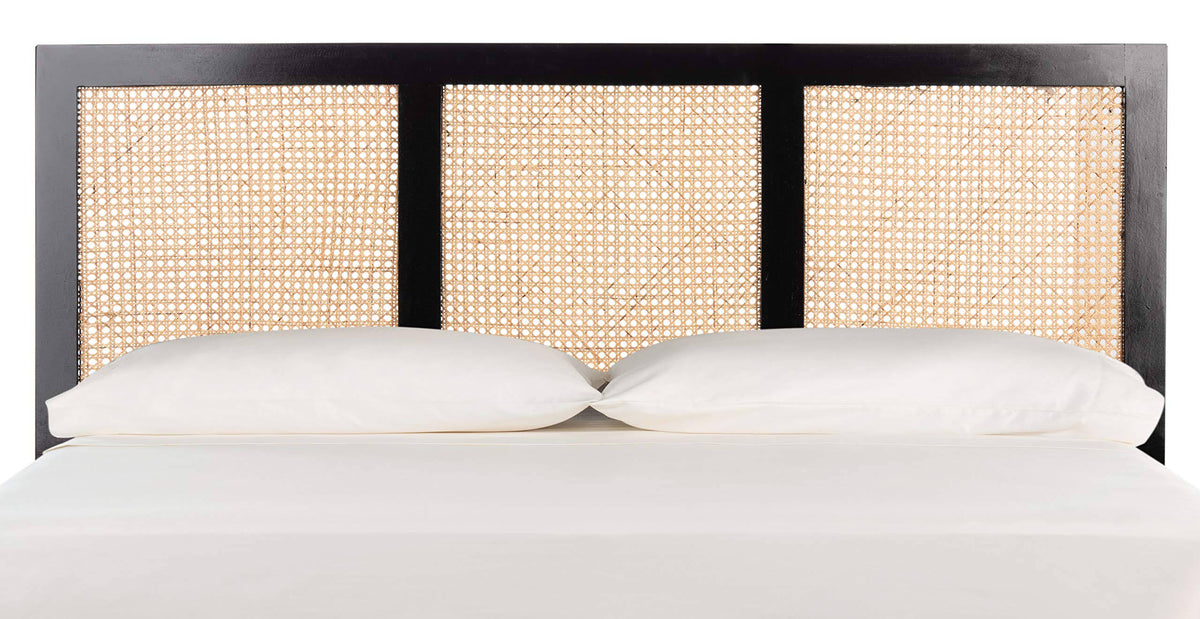 Black Queen Cane Headboard D6182
