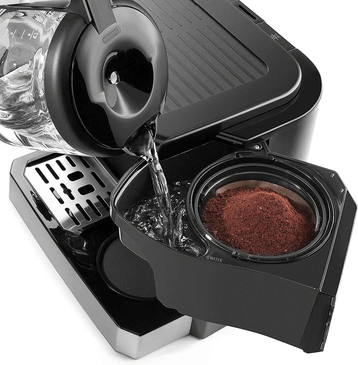 Combination Coffee Maker & Espresso Machine with Milk Frother and Glass Coffee Pot M191239