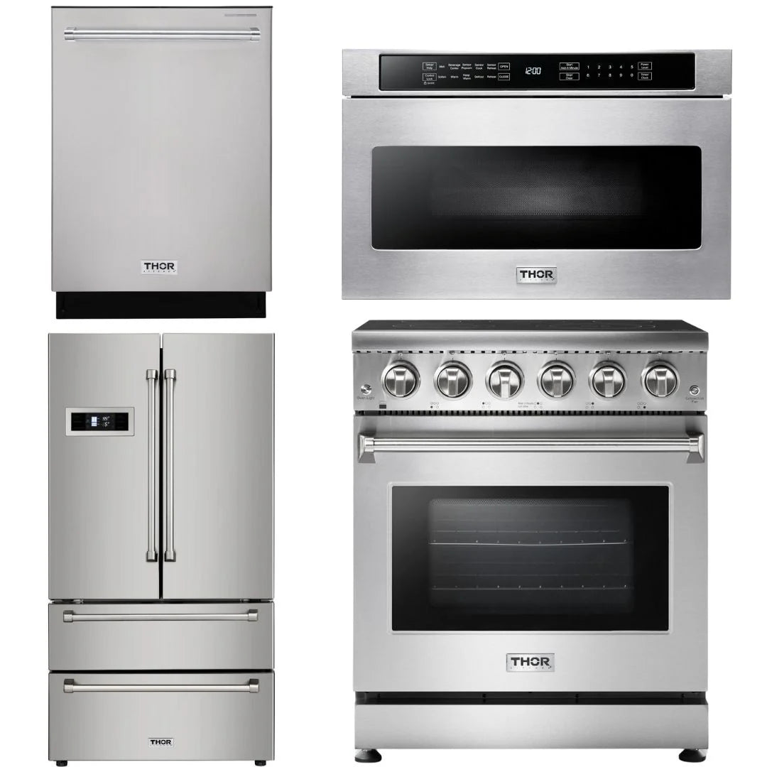 30 inch Electric Range Microwave Refrigerator Dishwasher O285952