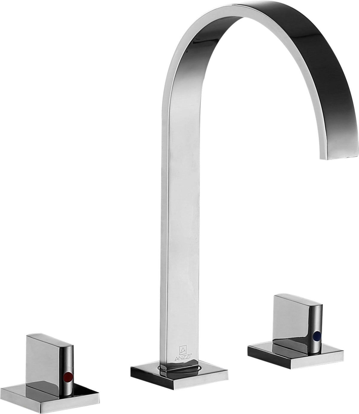 Polished Chrome Widespread 2-Handle Bathroom Faucet C3481
