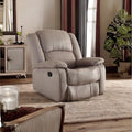 Gray Microfiber Recliner A1915