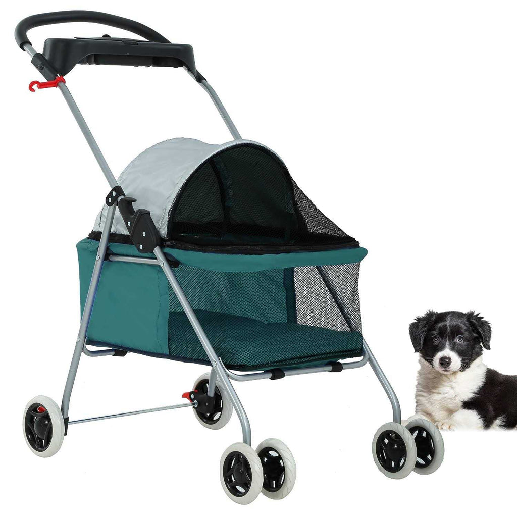 Teal Folding Pet Stroller N736134