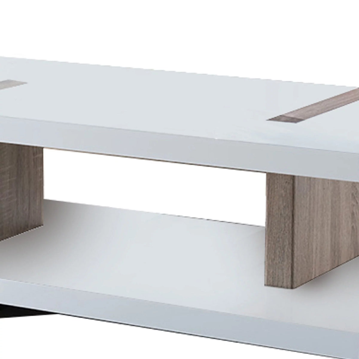 White and Brown Wooden Coffee Table V6234
