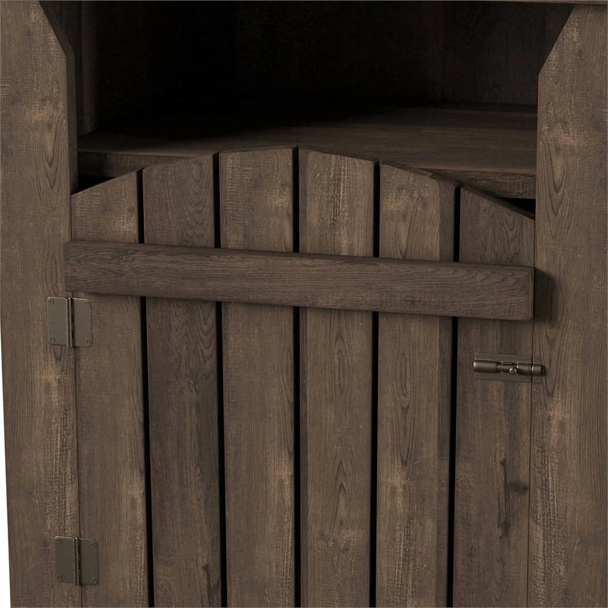 2-Shelf Farmhouse Wood End Table L9112
