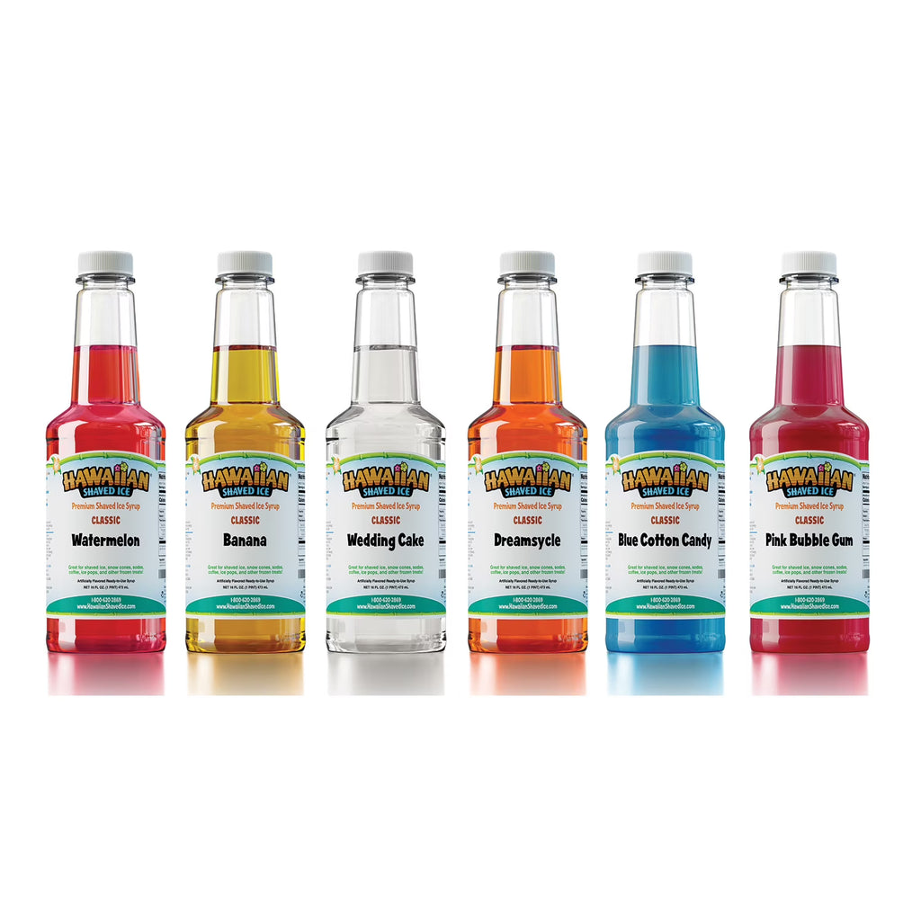 6-Pack Hawaiian Shaved Ice Syrup G54376