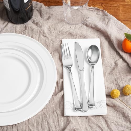 Gold Disposable Plastic Dinnerware Set of 50 G147016