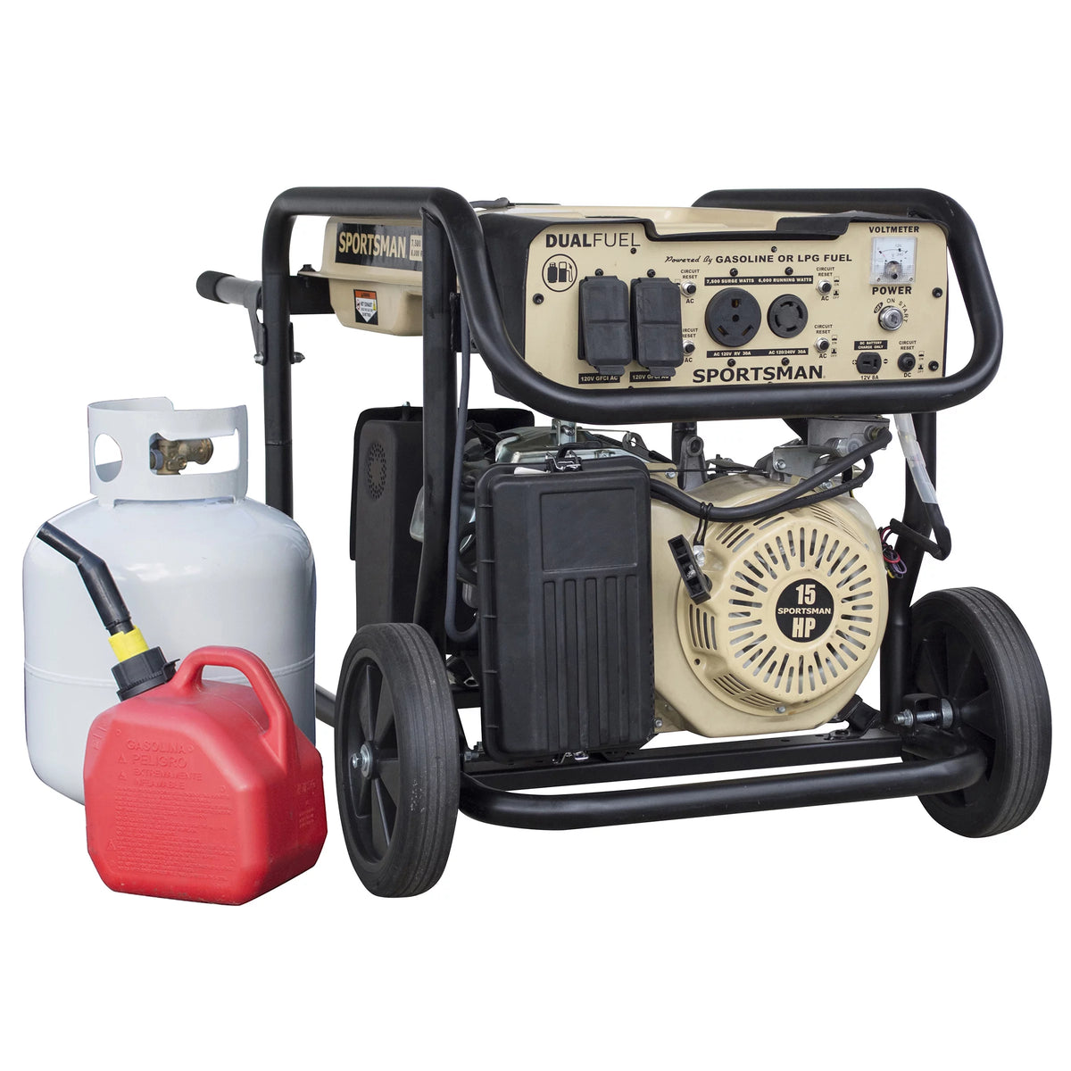 7500 Watt Dual Fuel Generator V5773
