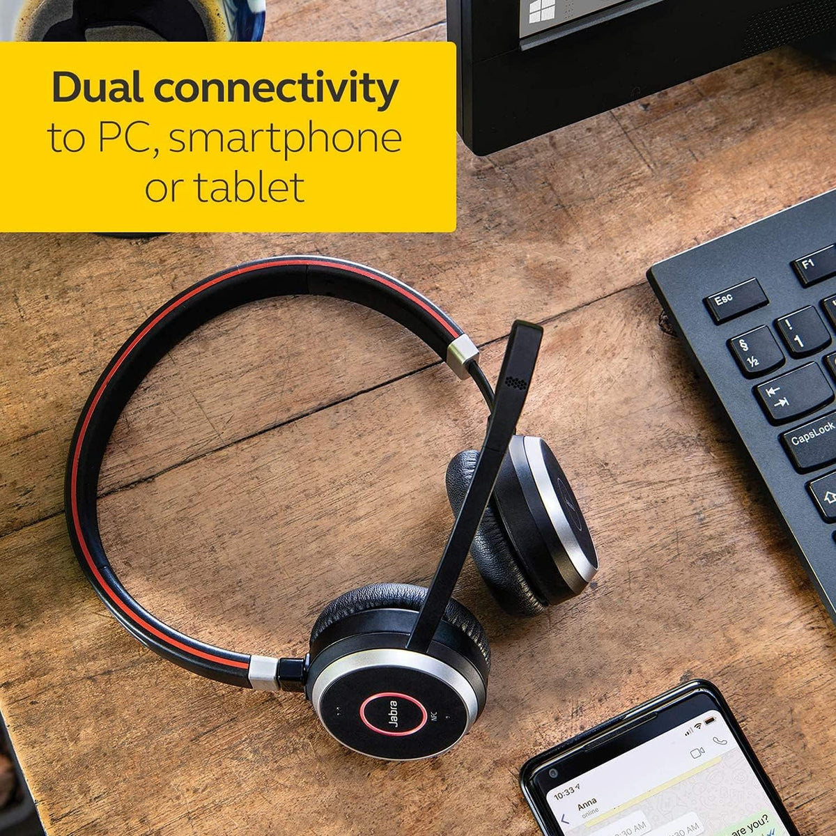 Mono Headset with Charging Stand W5897