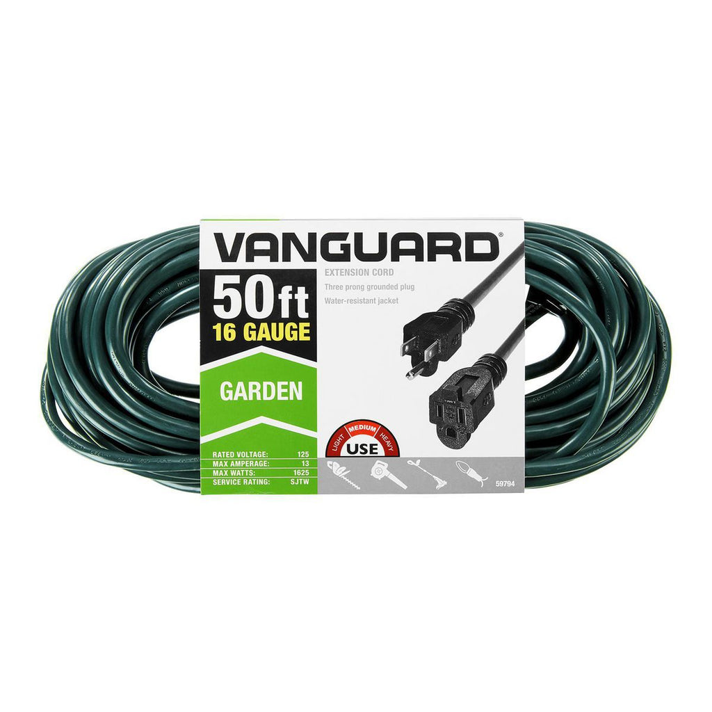 50 ft. 16/3 Gauge Indoor/Outdoor Extension Cord, Green R35399