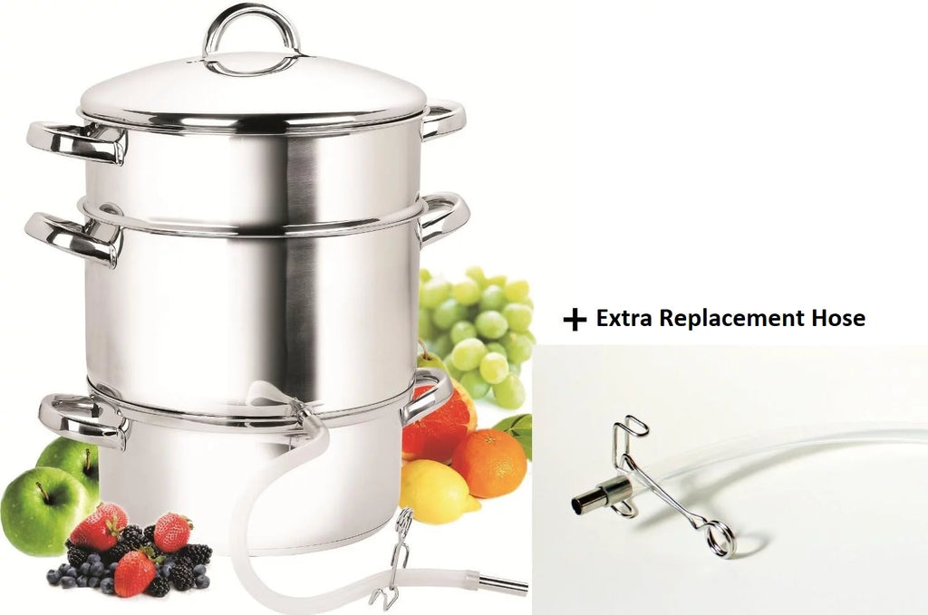 11-Quart Stainless Steel Canning Steamer Pot with Strainer and Lid H911196