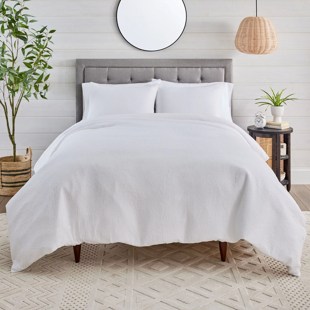 Sage Green Crinkled Gauze Duvet Set D6458