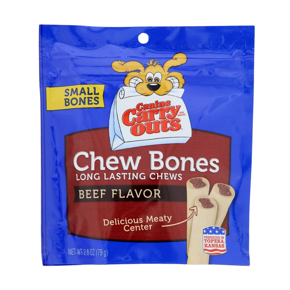 Beef Flavor Dog Chew Bones W82490