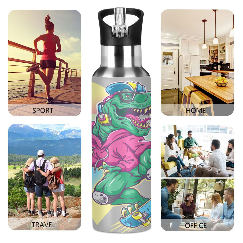 Stainless Steel Insulated Water Bottle with Straw Lid Z8471