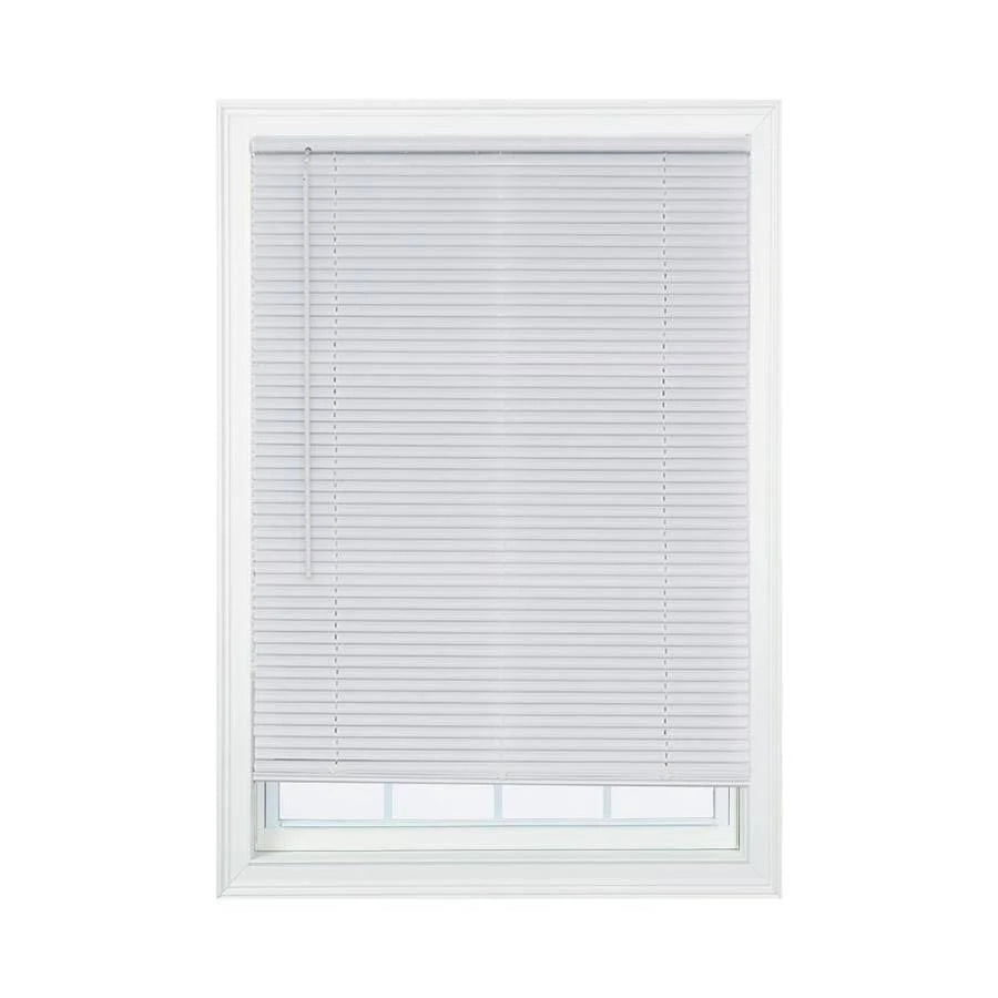 White Vinyl Cordless Light Filtering Mini Blinds G138510