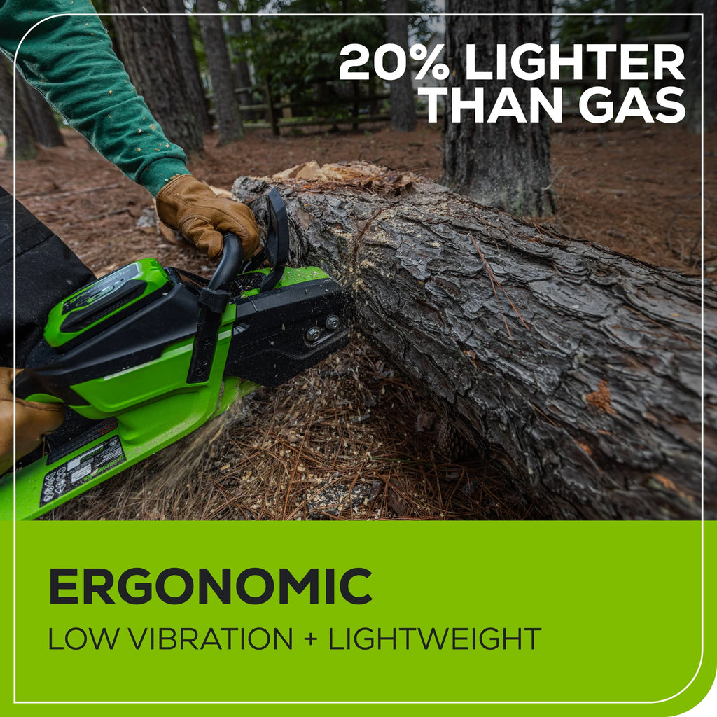 60V 14” 1.2kW Chainsaw with 2.5 Ah Battery & 3 Amp Charger Y2526