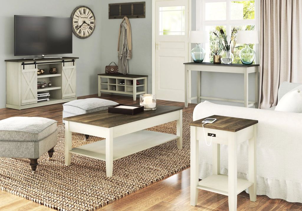 Two Tone Modern Farmhouse Coffee Table C410