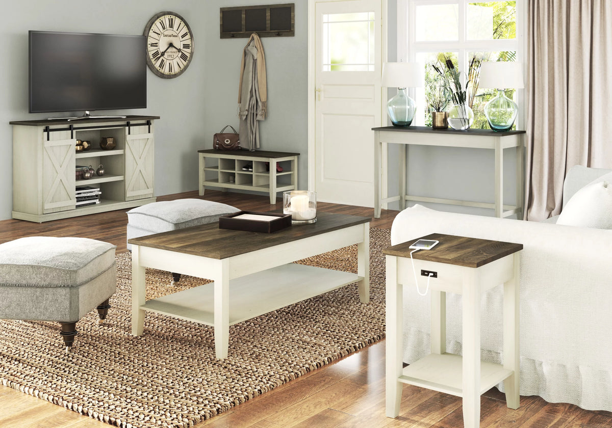 Two Tone Modern Farmhouse Coffee Table C410