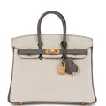 Beton and Etain Togo Leather Handbag X383312