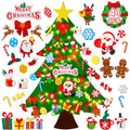 Felt Christmas Tree Set with 41 Ornaments A742