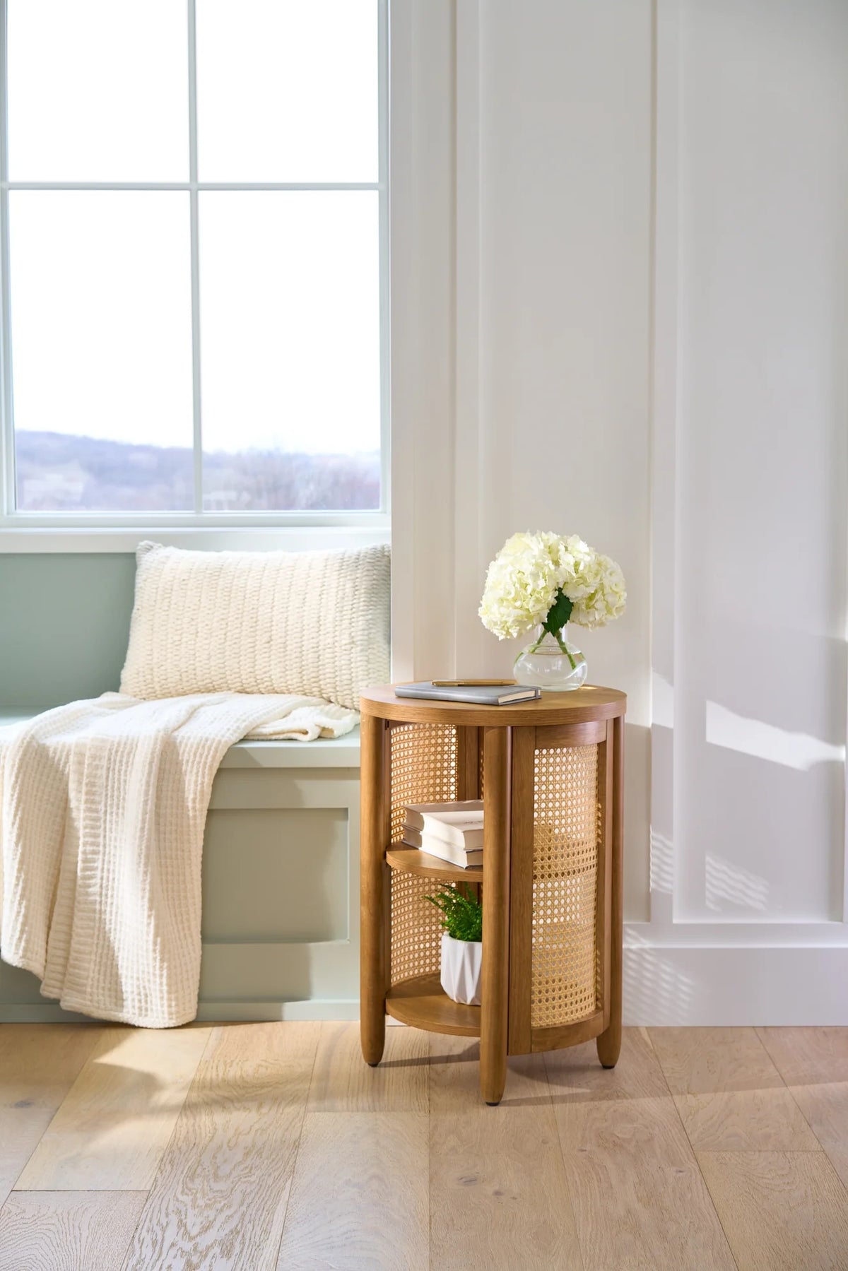 Side Table, Light Honey Finish B1466