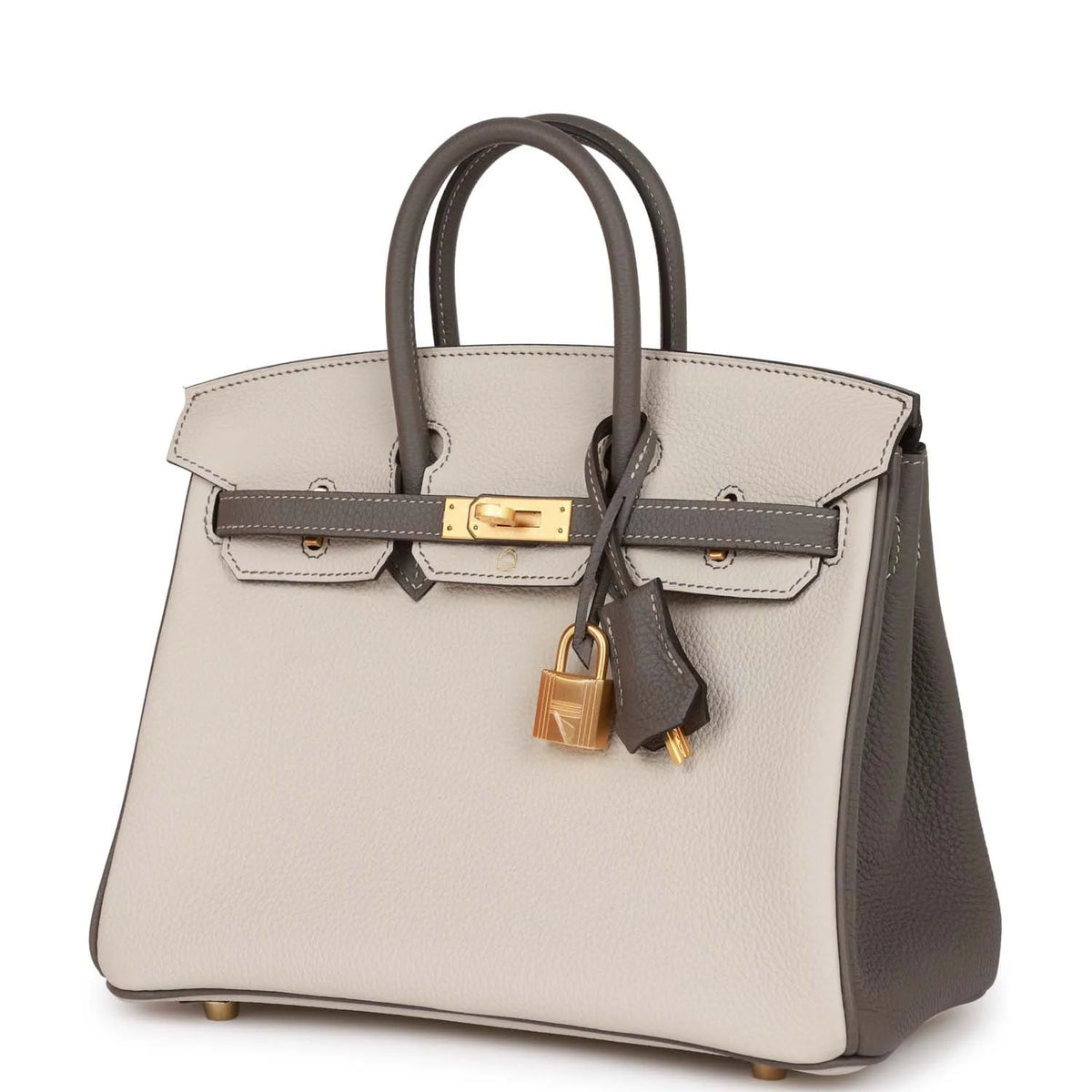 Beton and Etain Togo Leather Handbag X383312