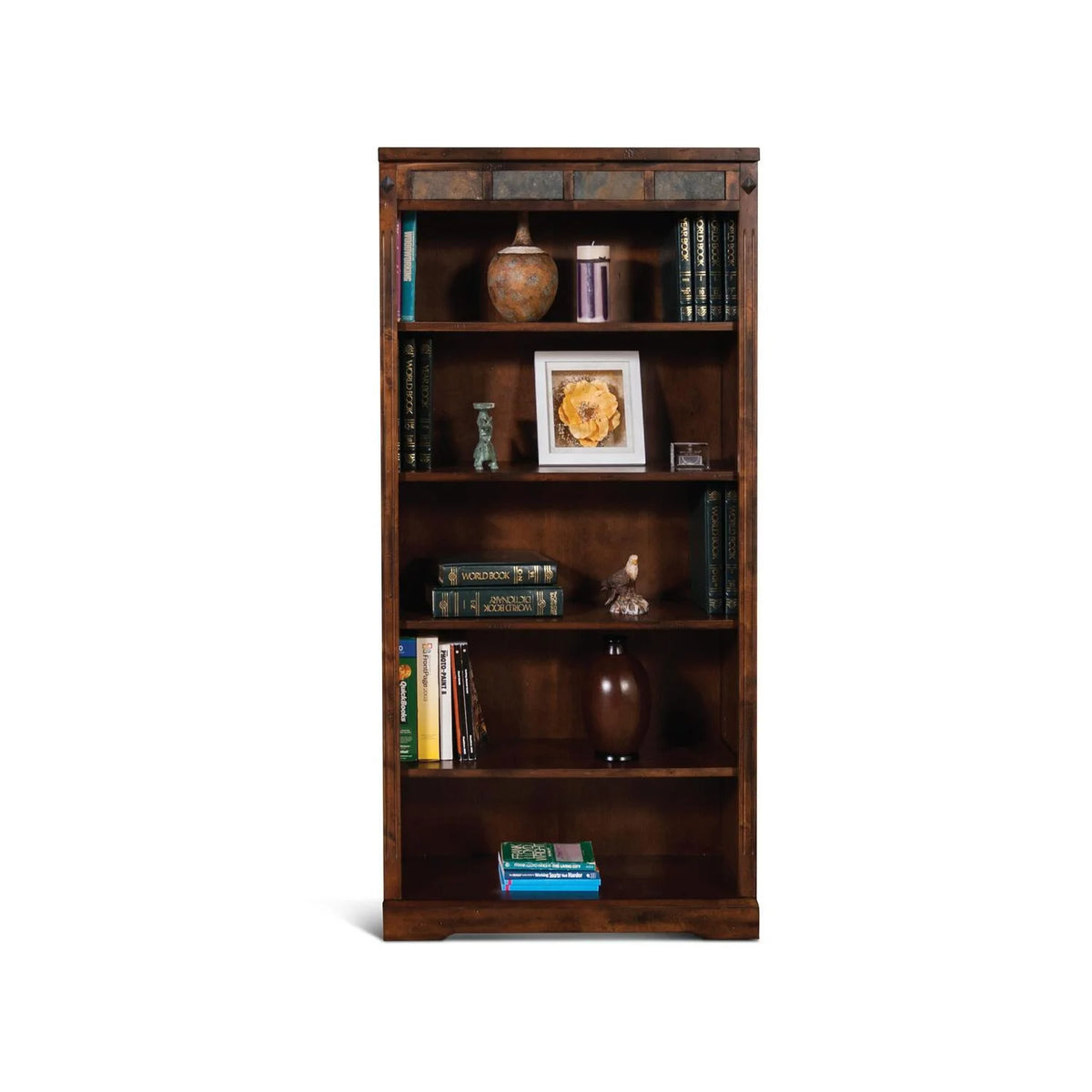 60" Traditional Wood Bookcase S48056