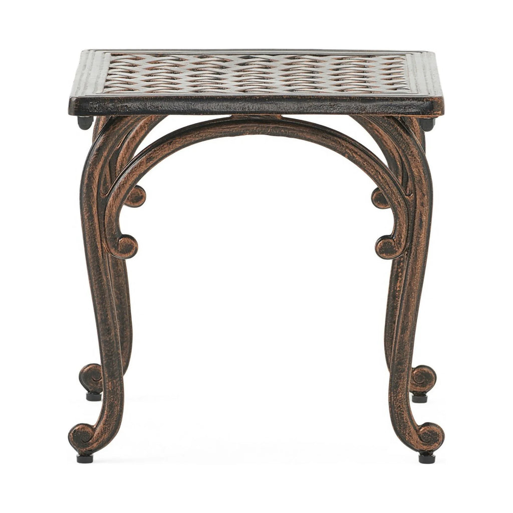 Shiny Copper Aluminum Side Tables Set of 2 P608336