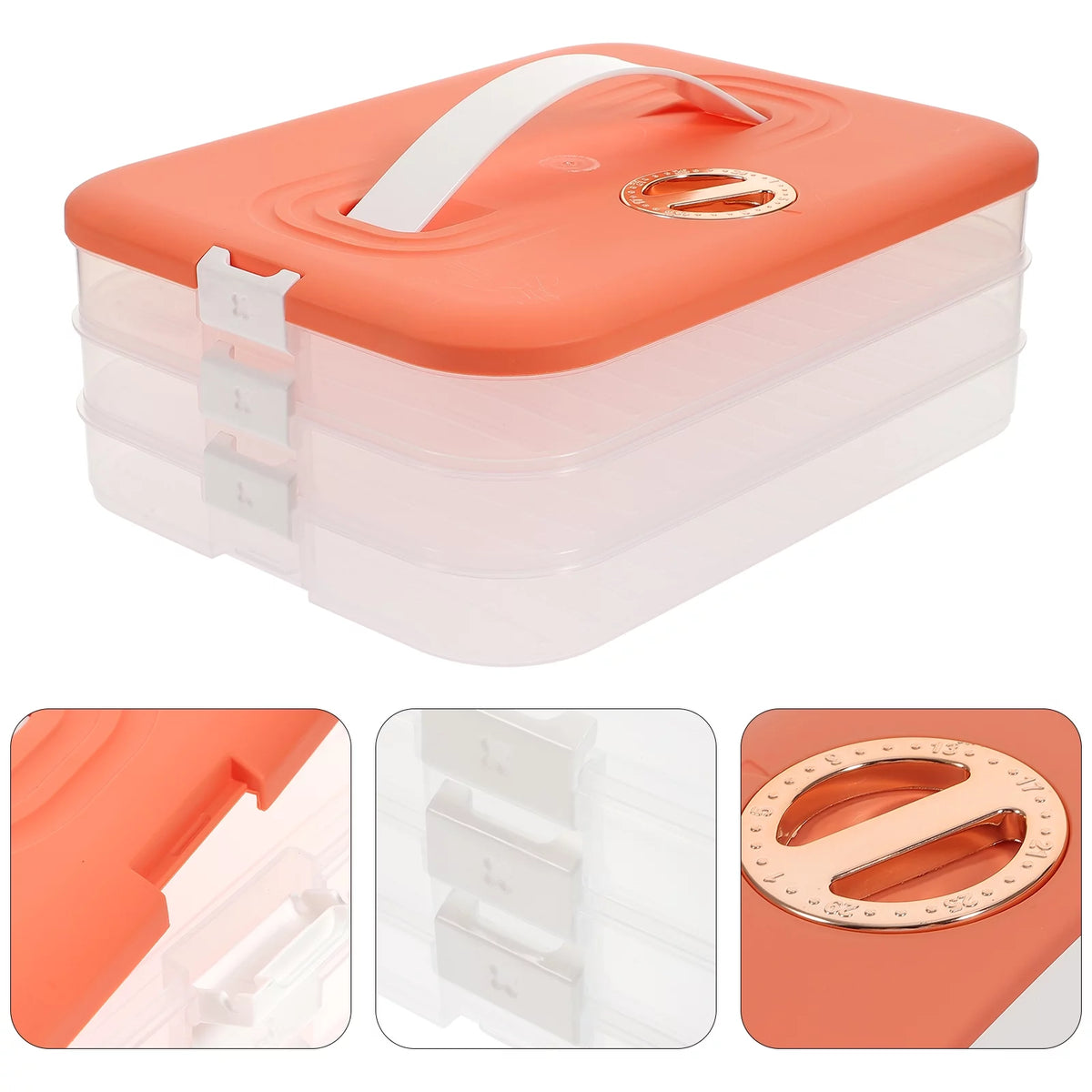 Dumpling Freezer Organizer Box 3-layer L39907